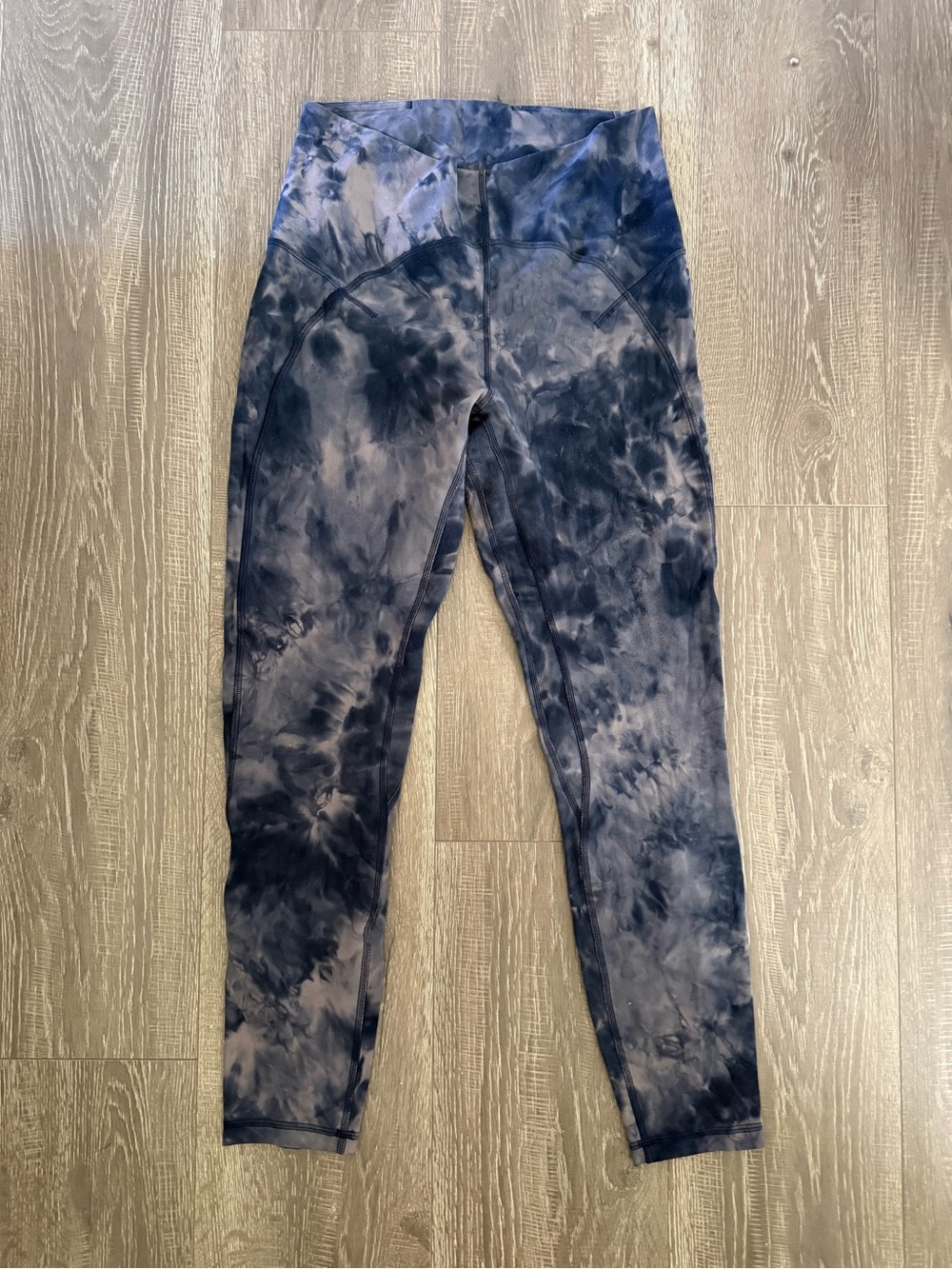 lululemon athletica Kids Tie-Dye High-Rise Leggings - Navy and Gray